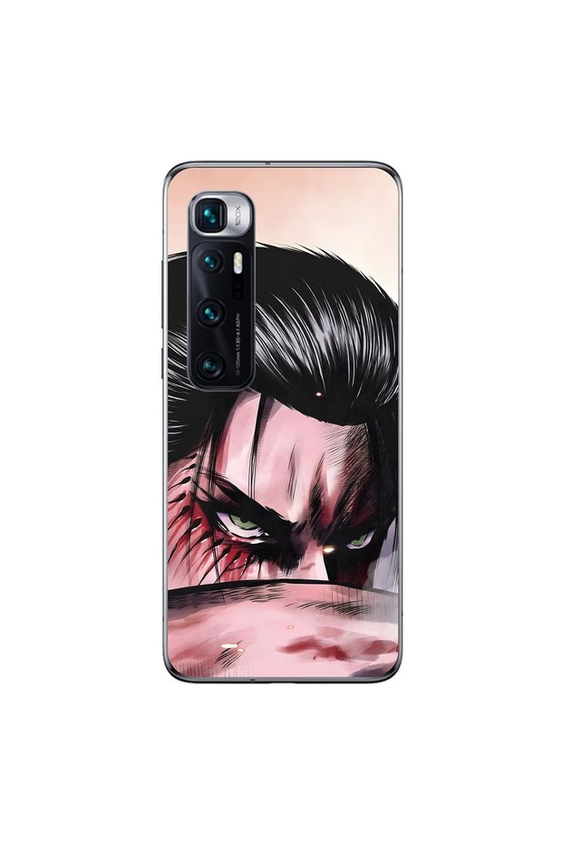 Xiaomi Mi 10 Pro Compatible Transparent Case with Attack on Titan 3 Design