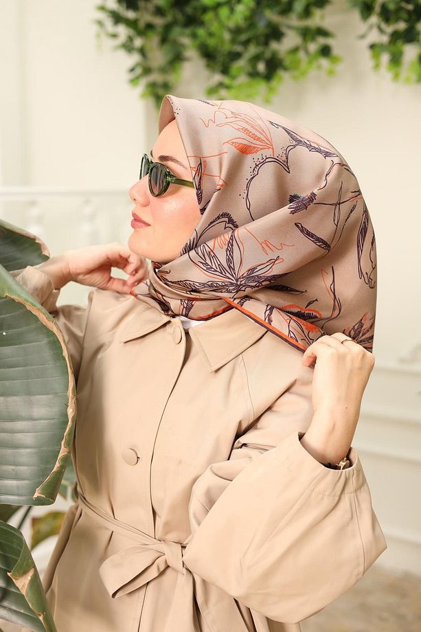Twill İpek Eşarp 11433 - 02 - 7