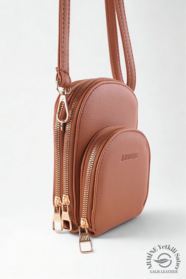 Original Armine Premium Quality Women's Shoulder Bag Suitable for Daily Use 384 Tan