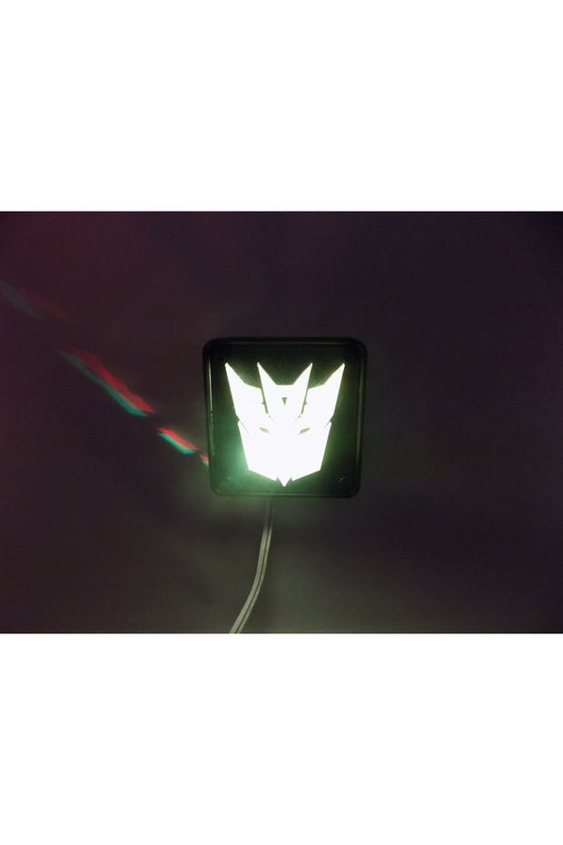 Decepticon Transformers LED Gece Işığı/Lamba - 3D Baskı - 8