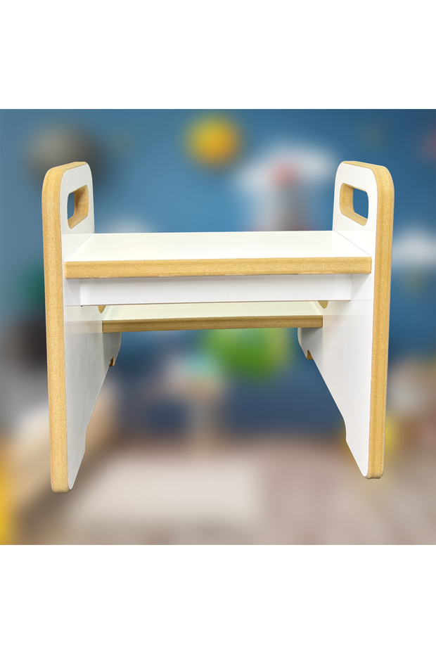 Mdf Basamak Tabure Çocuk Bebek Tabure Banyo Wc Lavabo Merdiven Yükseltici - 5