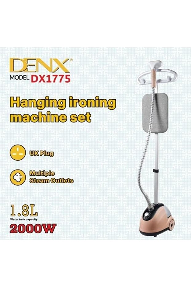 DENX Professional Garment Steamer, 2 in 1, Flatbed Vertical Steamer, 2000W, Fast Heat Up with 1.8L W - 5