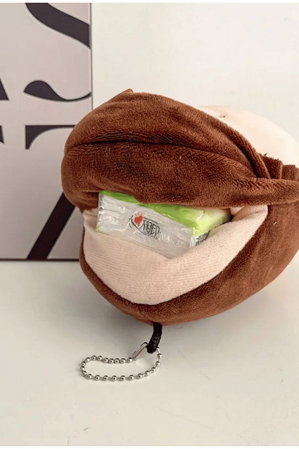 Bo-Chan Figürlü Selpaklık, Araba / Kapı Kolu ve Çantaya Asılabilir, Tissue Box, Peluş Peçetelik - 4