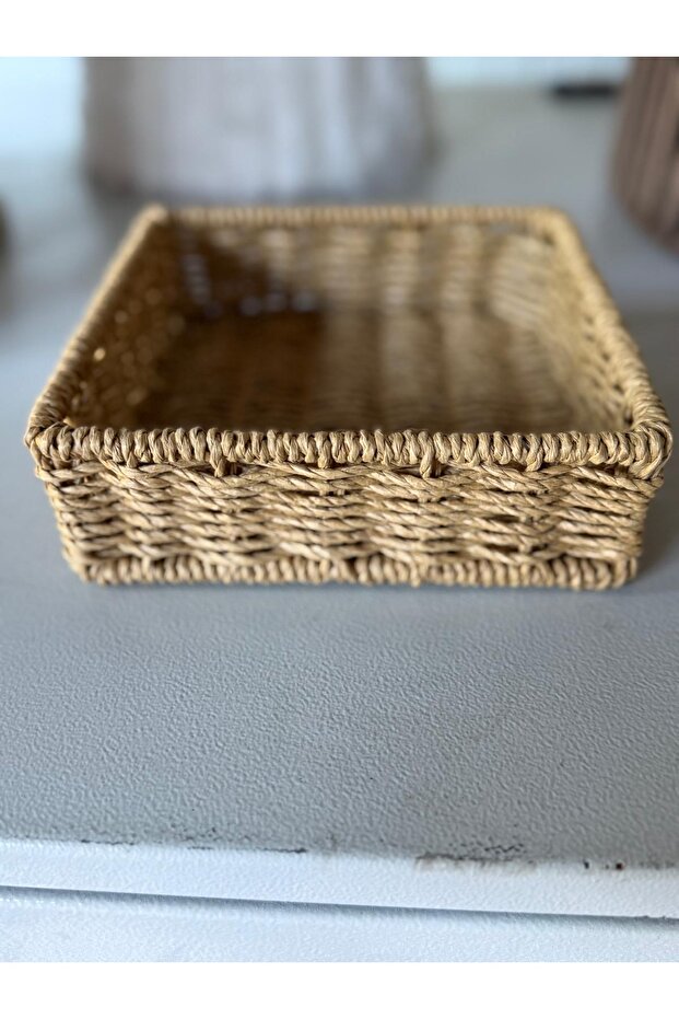 Rattan Dekoratif Kare Peçetelik-saklama Kutusu - 3