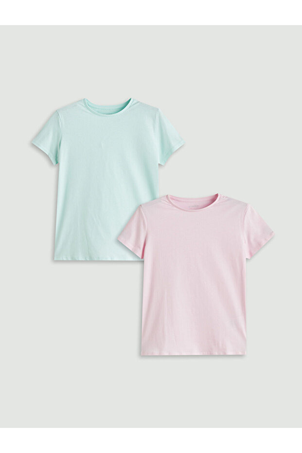 Original Oval Collar Girls' T-Shirt 2-Pack