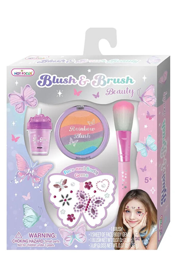 Tie Dye Butterfly Blush Brush Beauty Kit
