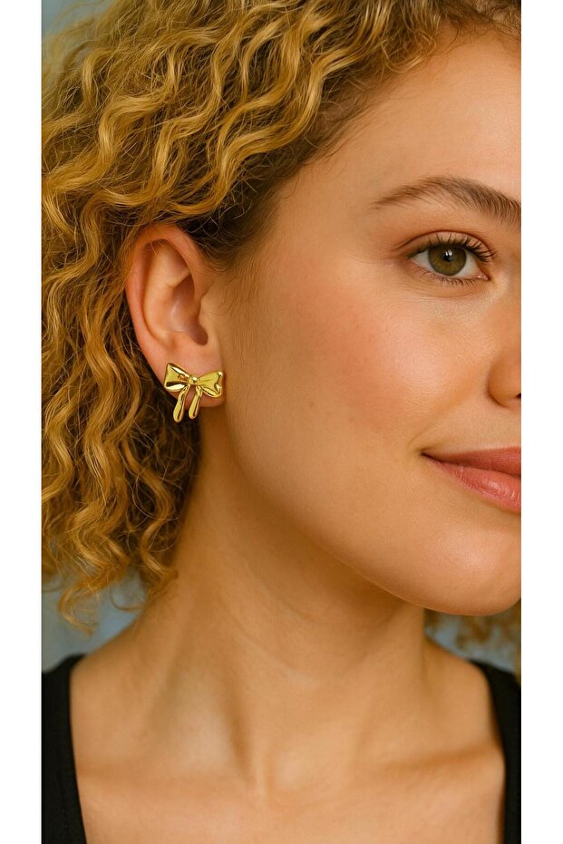 Bow Steel Earrings