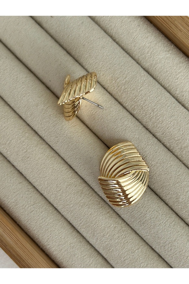 Gold Kabuk Küpe - 2