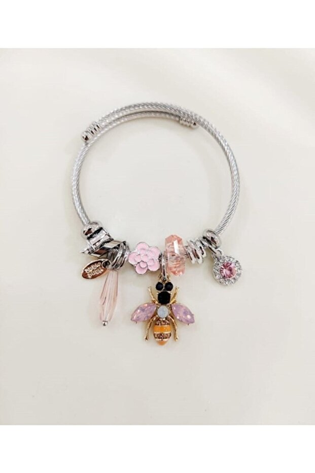 Steel Charm Bracelet Code1227