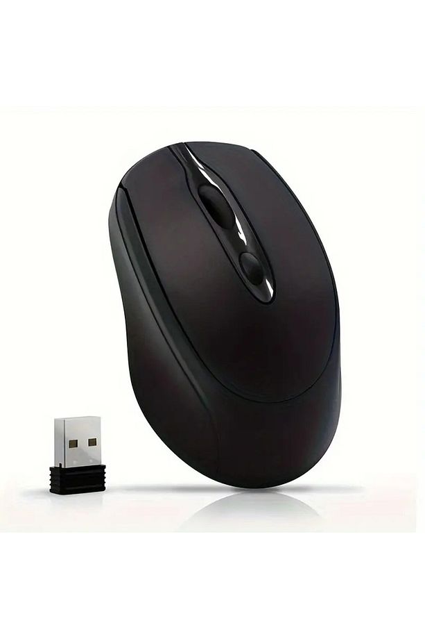 🖱️ 1200 DPI Şarjlı Bluetooth + 2.4GHz Kablosuz Mouse | Type-C Girişli, Sessiz, Siyah Wireless - 1
