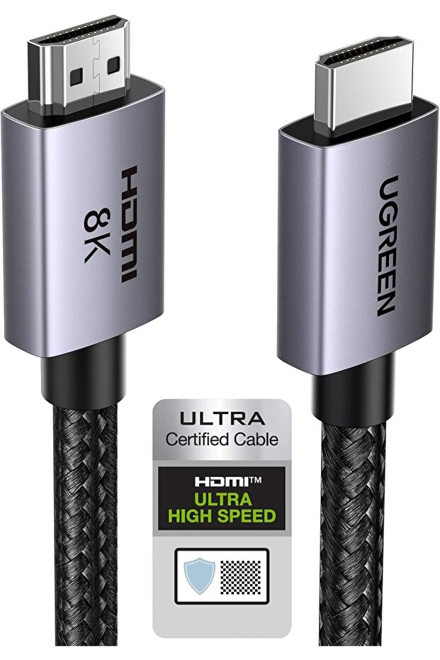 UGREEN 8K HDMI 2.1 Cable 2M, 48Gbps Certified Ultra High-speed HDMI Cord, 8K@60HZ, 4K@240HZ/144HZ/12