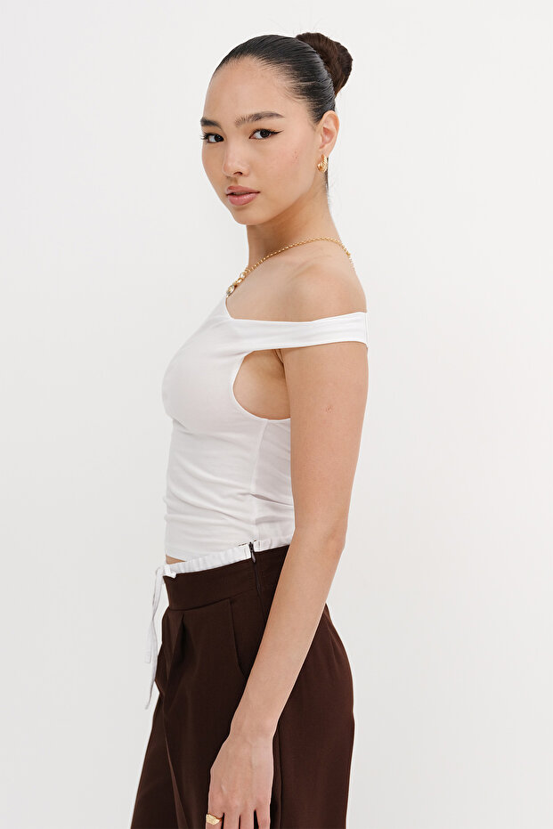 تي شيرت أساسي برقبة قارب P1785 - 2