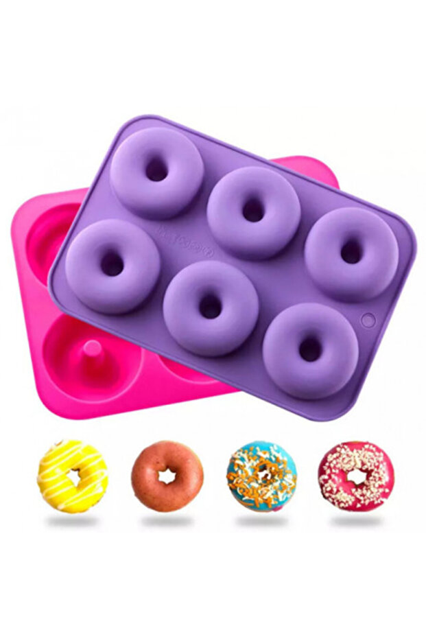 Silicone mold for 6 donuts - 2