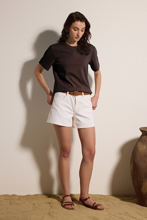 Premium Pamuk Basic Tshirt Kadın - 4