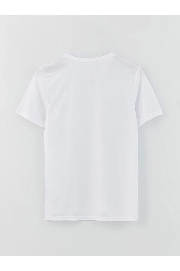 XSIDE ACTIVE Beyaz DRY-TECH Bisiklet Yaka Kısa Kollu Erkek Spor Tişört - 7