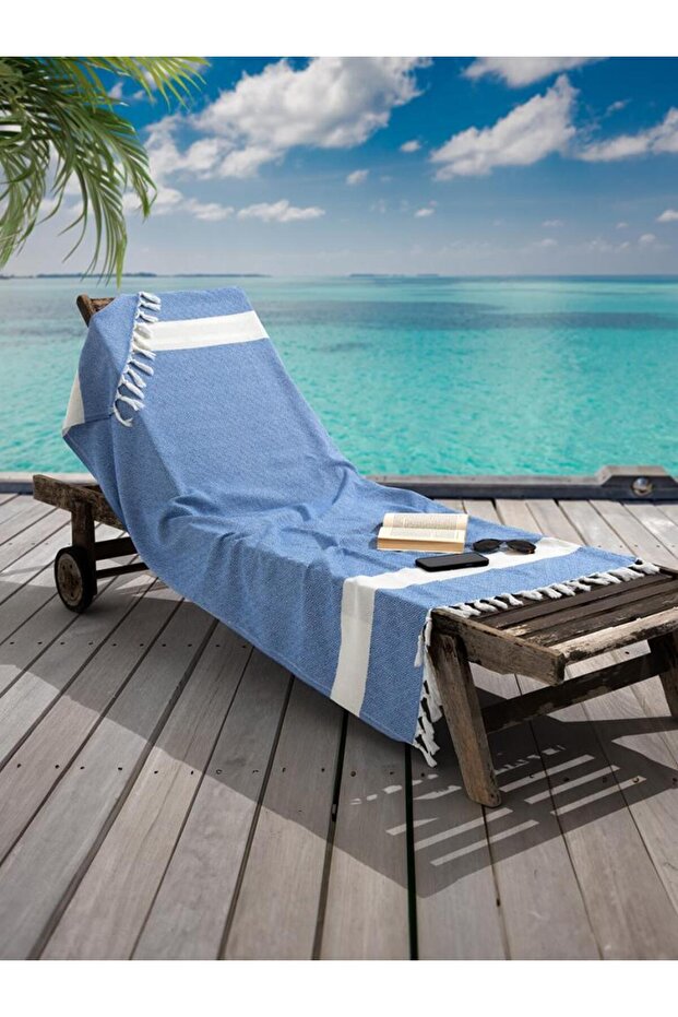 Kh3967-5 Aegean Breeze Peshtemal Beach Towel 90X170 cm Soft Textured, Quick Drying Superior Quality Kh
