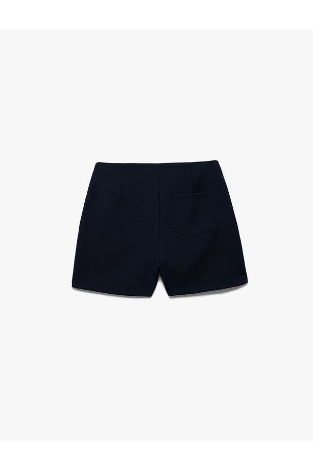 X Sima Tarkan - Regular Fit Düğme Detaylı Mini Şort - 4