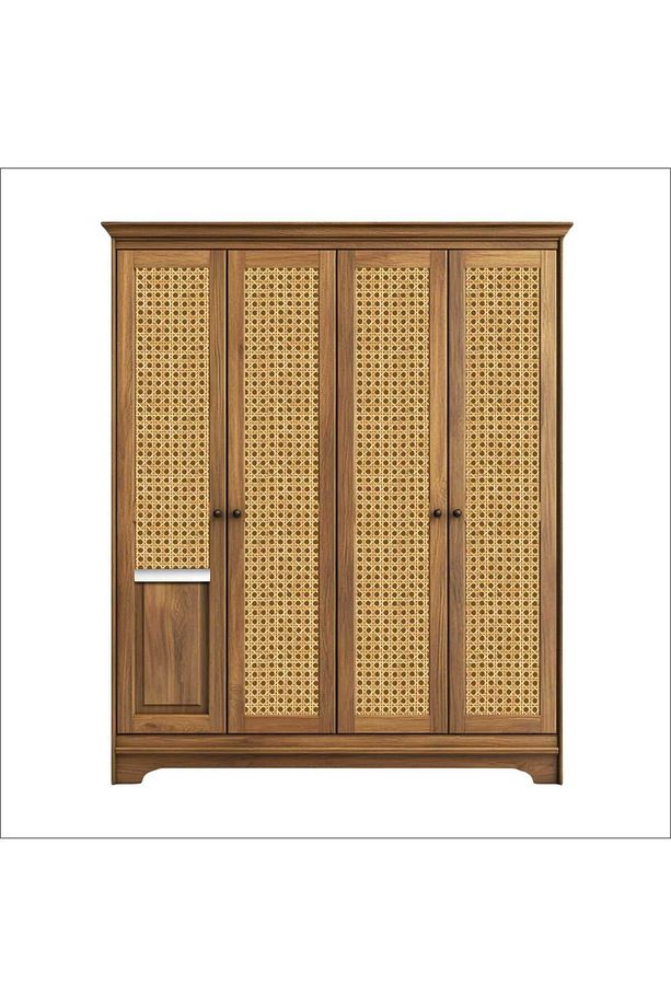 Hasır Rattan Desenli Kendinden Yapışkanlı Laminasyonlu Dolap, Şifonyer, Komodin Kaplama Folyosu - 6