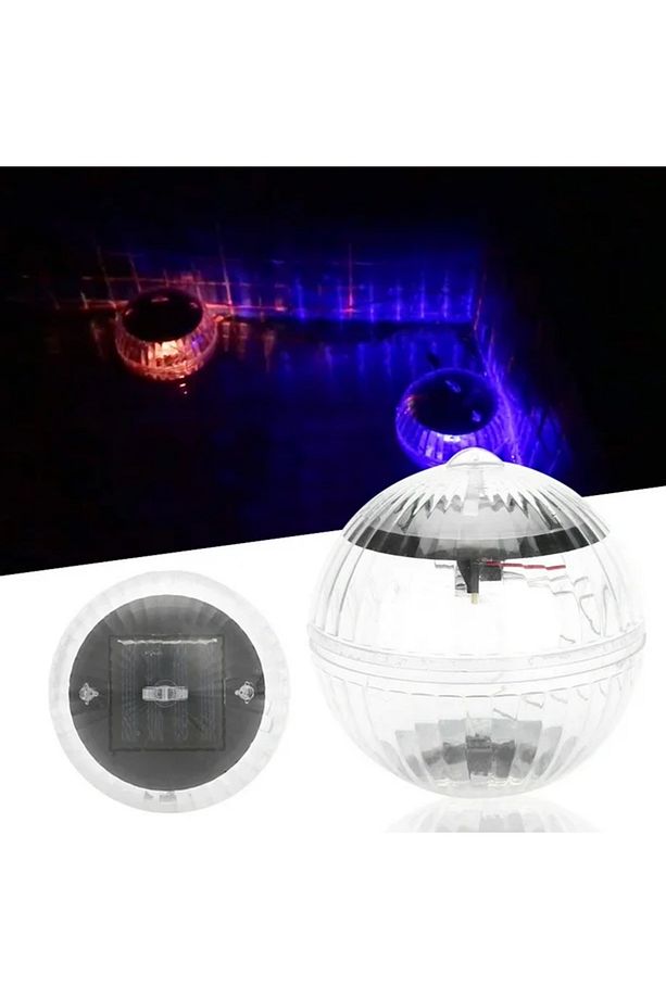 1 Adet Güneş Enerjisi İle Çalışır 4 Watt Solar RGB Havuz ve Çim Armatür, 4 Watt Solar RGB Top Aplik - 2