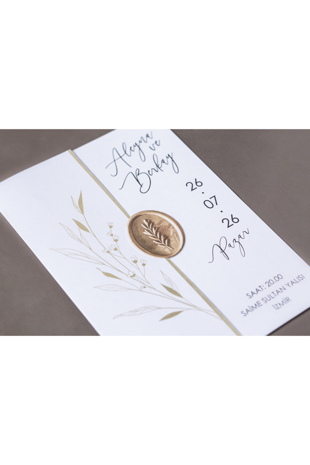 SÖZER DAVETİYE 100 Adet Düğün, Nişan, Nikah Davetiyesi, Baskı Hariçtir. - 4