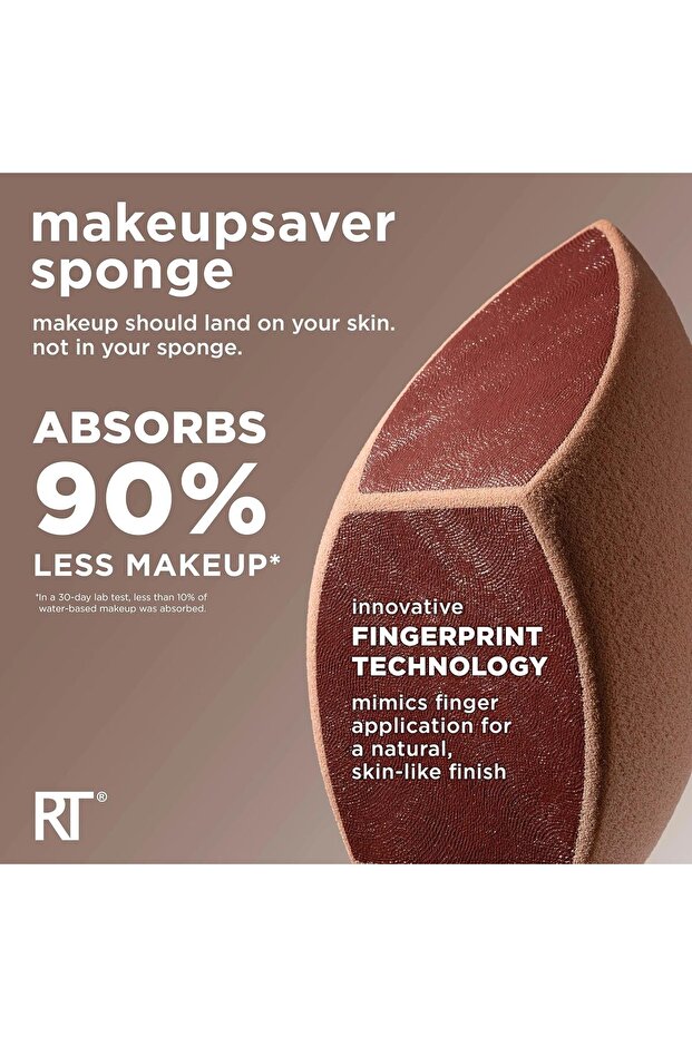 Makeupsaver Sponge + Brush Trio, Makeup Blending Sponge & Brushes For Liquid & Cream - 4