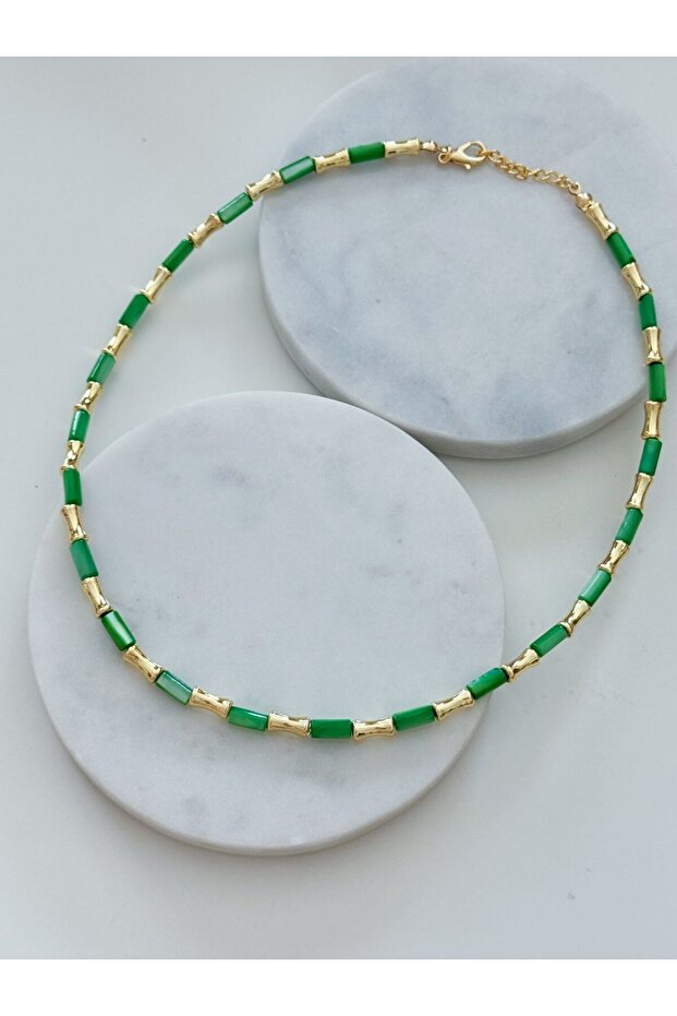 RENKLİ BORU KOLYE - 2