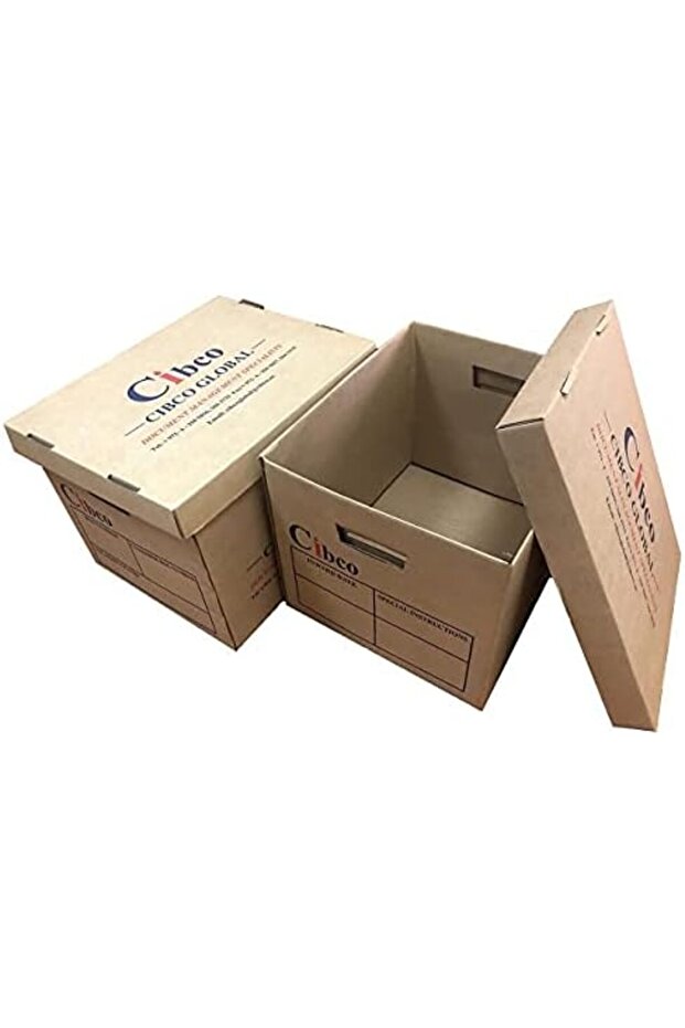 مجموعة من 5 صناديق - صندوق تخزين ملفات A4/صندوق تخزين مستندات/صندوق أرشيف/صندوق شحن/صندوق تخزين - 1