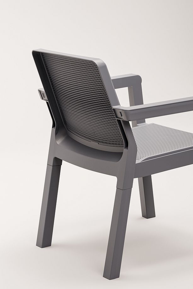Prestij 1+1 Sehpa Mindersiz 2 Kişilik Bistro Set Bahçe Balkon Teras Takımı - 3