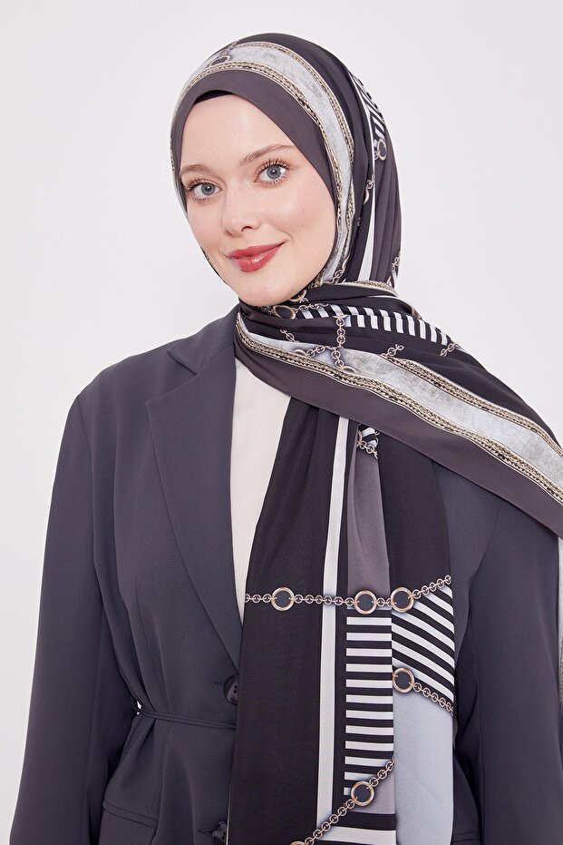 شال الحب بنمط السلسلة - 2