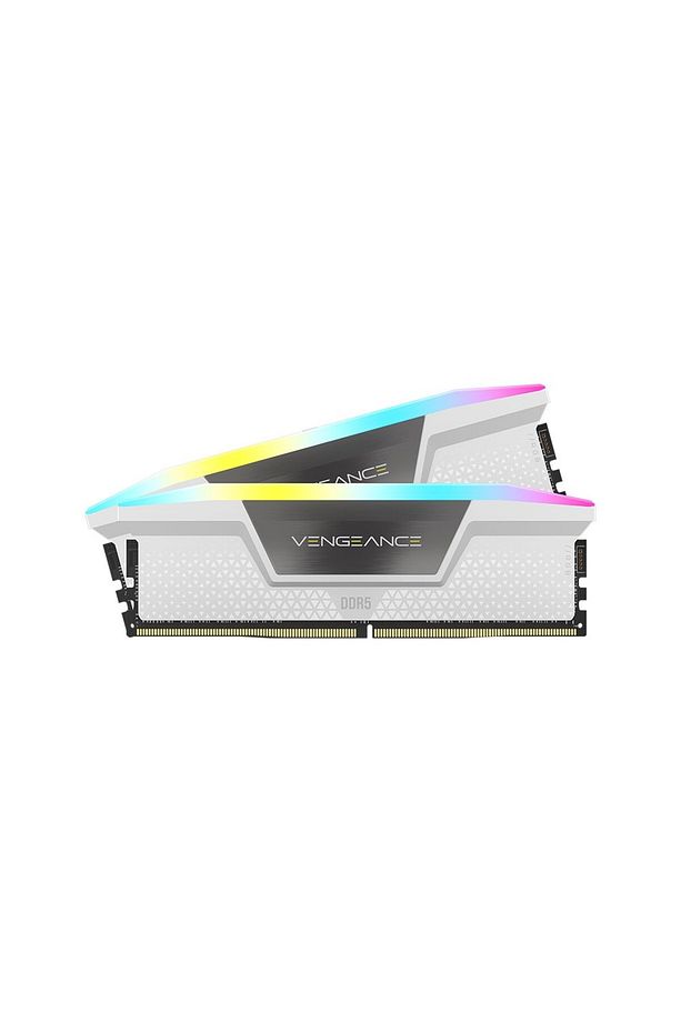 VENGEANCE RGB 64GB (2X32GB) DDR5 CL30 6000MHz AMD EXPO & Intel XMP White Ram - CMH64GX5M2B60 - 1