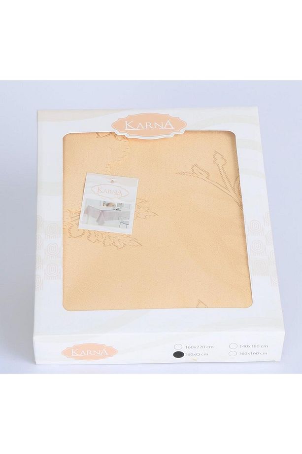 Yuvarlak Masa Örtüsü Işıltılı Desen - 4