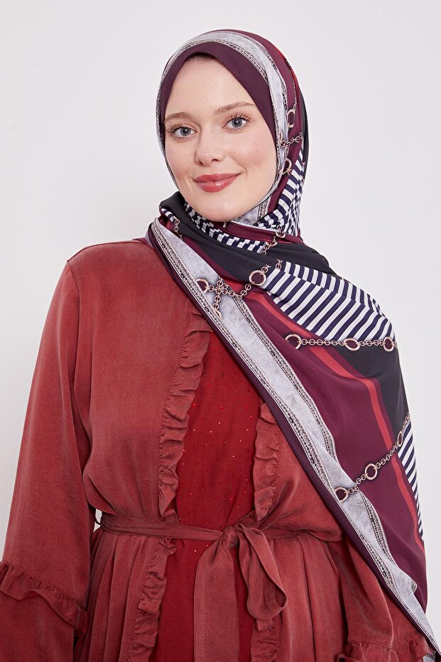 Chain Pattern Love Shawl - 3