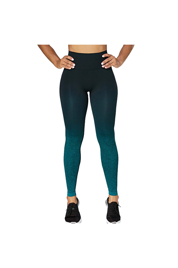 Fitness leggings, Sofia CONCEPT®, gradient, Black/Green - 2