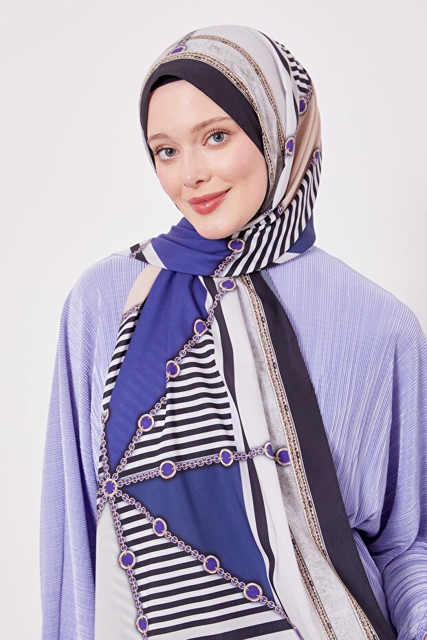 شال الحب بنمط السلسلة - 2