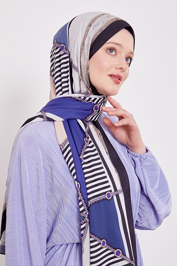 شال الحب بنمط السلسلة - 1