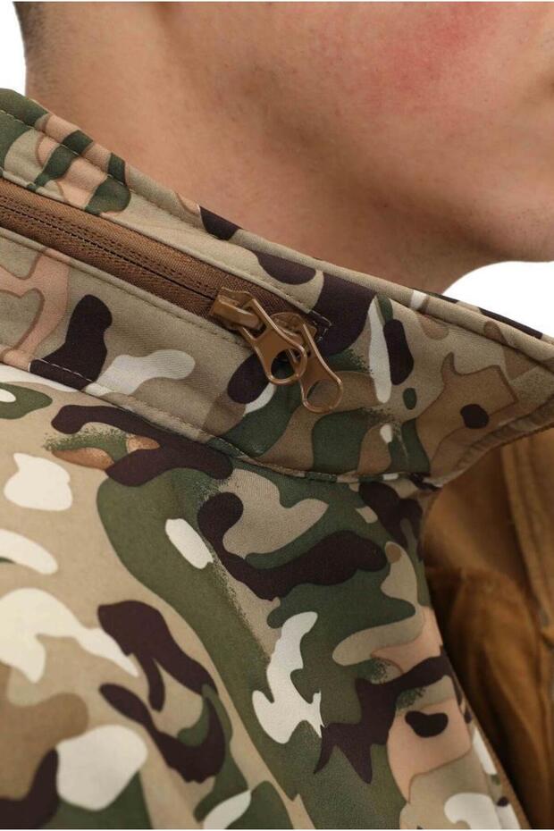 معطف سوفتشيل تكتيكي مقاوم للماء والرياح - 7