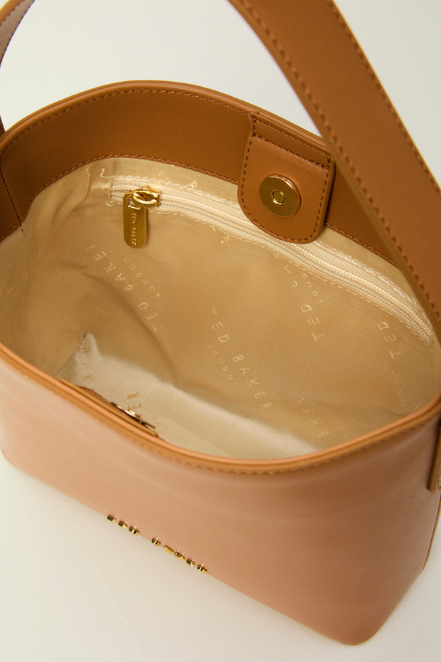 Düz Cilt Mini El Çantası - 5