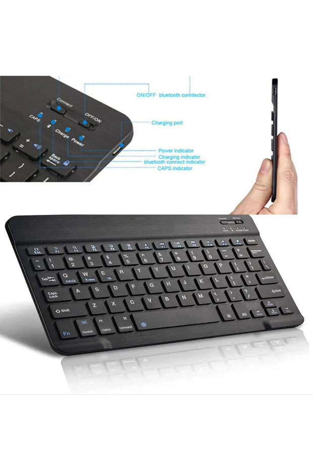 Onezero Kablosuz RGB Klavye ve Mouse Seti – Bluetooth, Şarjlı, 10m Bağlantı Mesafesi ZR20KM - 3