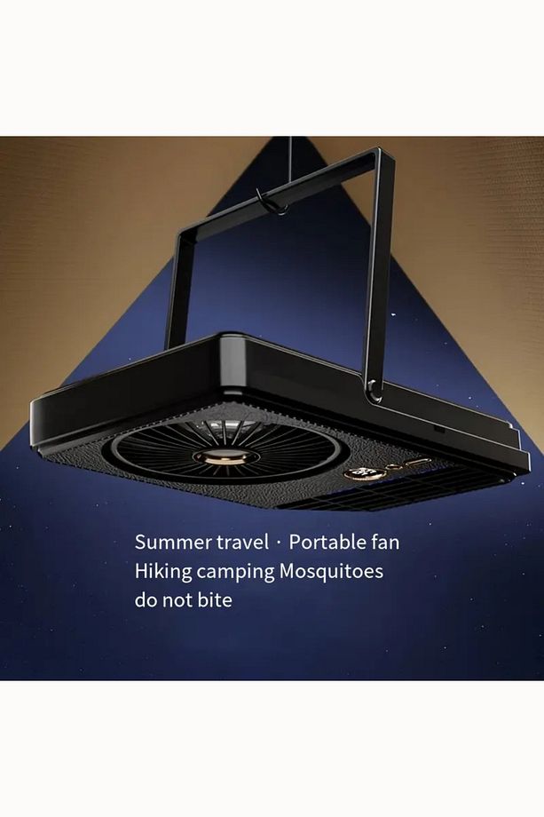 Taşınabilir Şarjlı Fan & Böcek Kovucu - USB Girişli, Sessiz, 5 Kademe, Çift Amaçlı Kullanım - 5