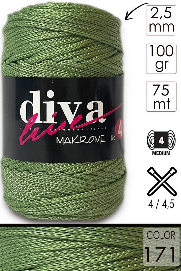 Diva Makrome İpi Kalın (No:4) 171 - 1