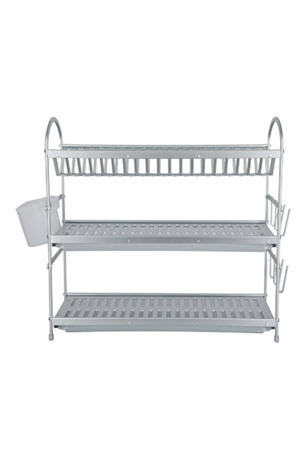 3-Layer Dish Rack Chrome Large - 2
