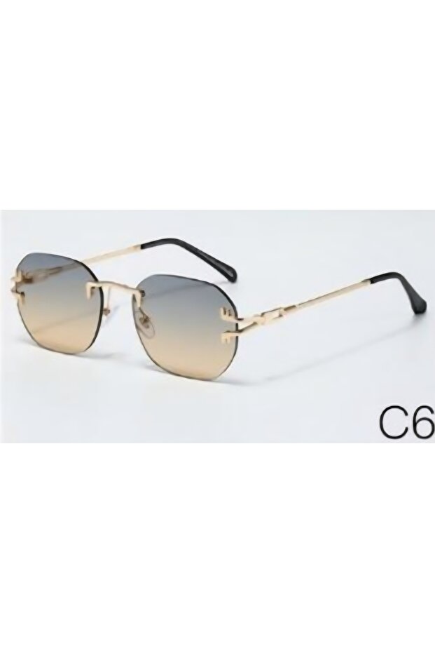 Women's Stylish Rimless Sunglasses with Uv-400 Protection