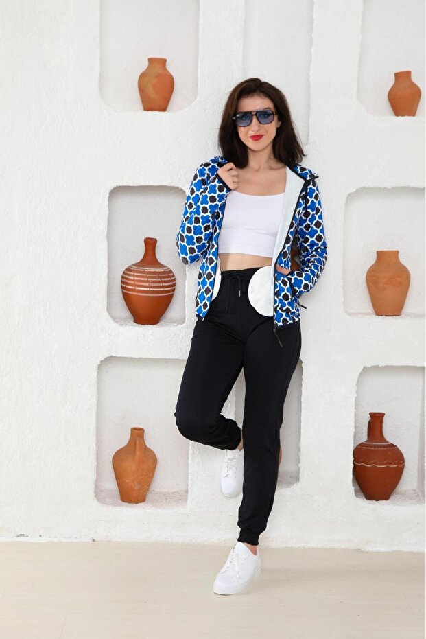 بدلة زرقاء منقوشة - 8