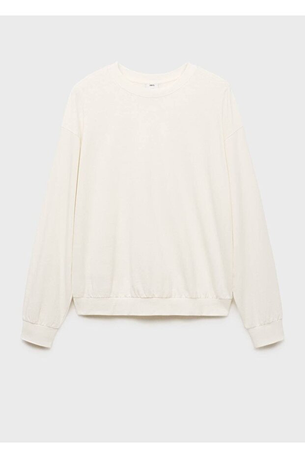 %100 pamuklu relaxed fit sweatshirt - 3