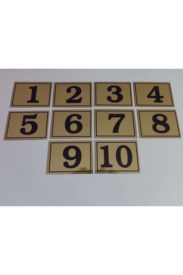 1 ADET Yapışkanlı No Raf, Posta Kutusu, Dolap, Ayakkabılık, Kapı Numarası 6x8 cm - 1