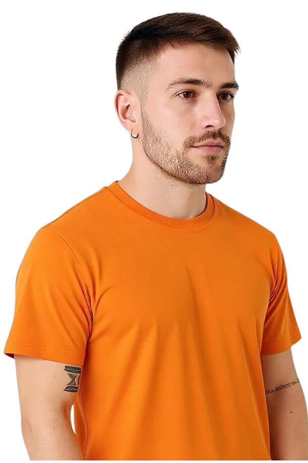Bărbați guler rotund Regular Fit basic tricou - 5