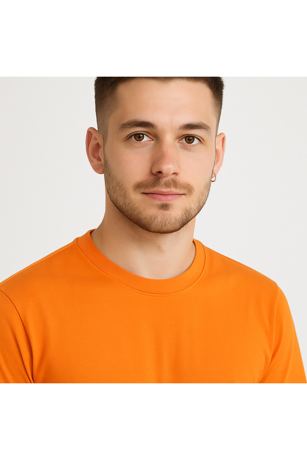 Bărbați guler rotund Regular Fit basic tricou - 4
