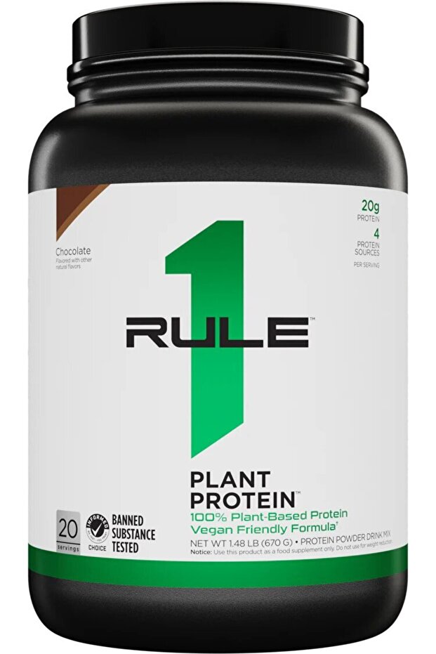 Plant Protein, Vegan, 670g, Chocolate, 20 Servings