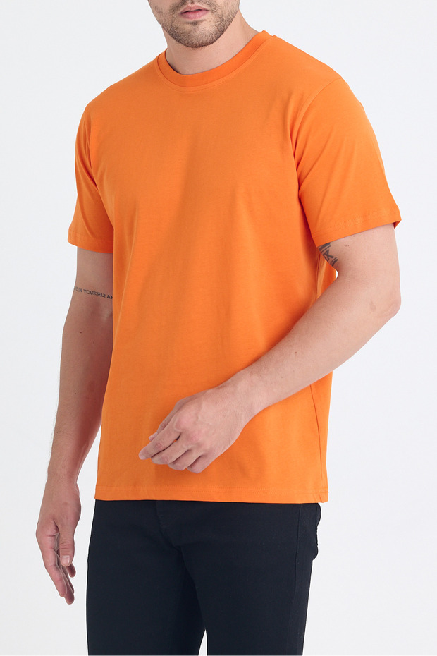Bărbați guler rotund Regular Fit basic tricou - 2