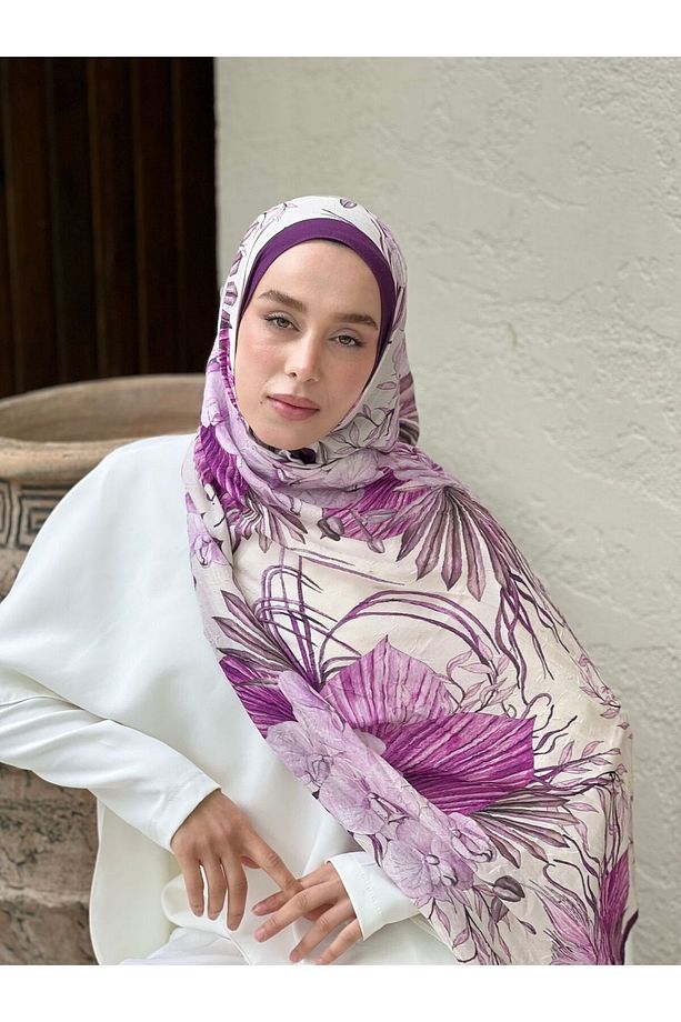 Botanika Desen Bambu Şal - 2